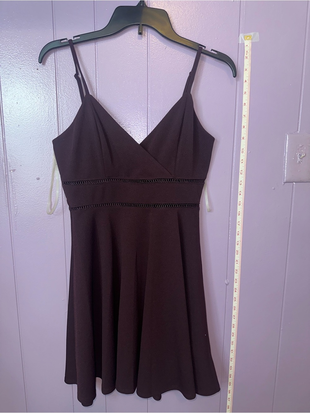 Trixxi Black V-Neck Spaghetti Strap Mini Dress